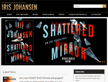 Tablet Screenshot of irisjohansen.com